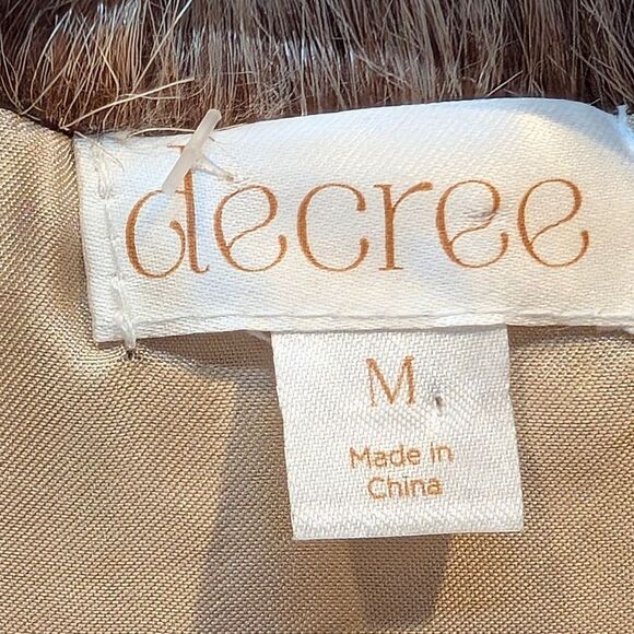 Decree Faux Fur Vest Spotted Patchwork Mob Wife Y2K Snow Leopard Medium Gilet - Picture 4 of 7